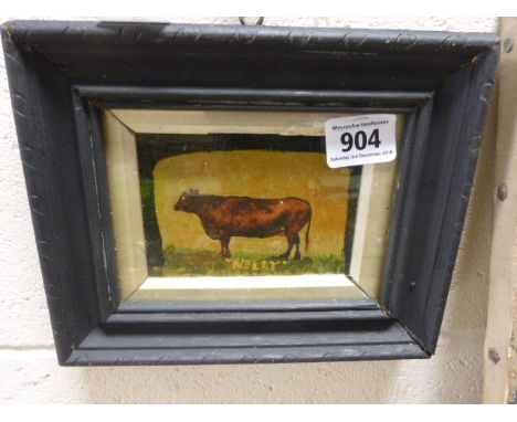 Antique portrait of Devon heifer, titled 'Nelly'