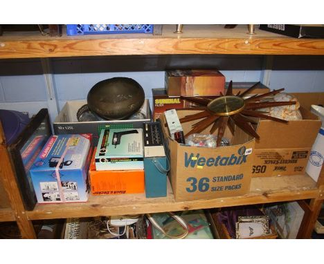 Shelf of assorted including tools