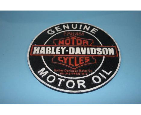 A Harley Davidson sign