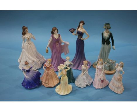 Collection of Royal Worcester and Coalport figurines (11)