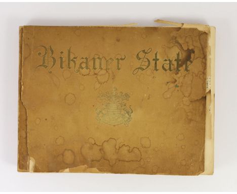 ° ° Bikaner State. Oblong folio, Editions de Luxe, Paris, n.d. [c.1930]. 50 leaves of sepia photographs in wrappers including