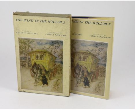 ° ° Grahame, Kenneth.  The Wind in the Willows.  Illustrations by Arthur Rackham....First US. Trade Edition. pictorial title 