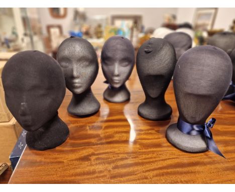 Group of Mannequin Fashion Busts (polystyrene)