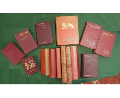 Hunting and Shooting Assortment of Early Hardback Books, 23 volume collection, comprising many collectable items, incl. 'Hare