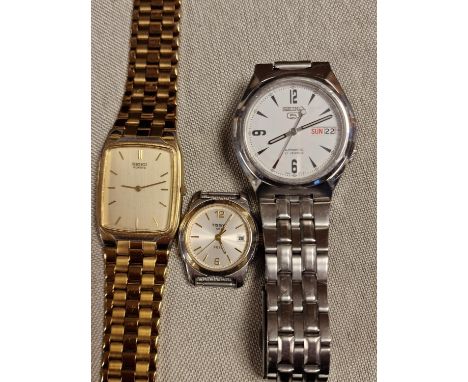 Seiko Pair of Watches + a Tissot Watch Face