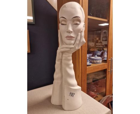 Mannequin Vintage French Fashion Designer Dior Style Milliner's Bust Model - 60cm high - possibly an Adele Roostein (New York