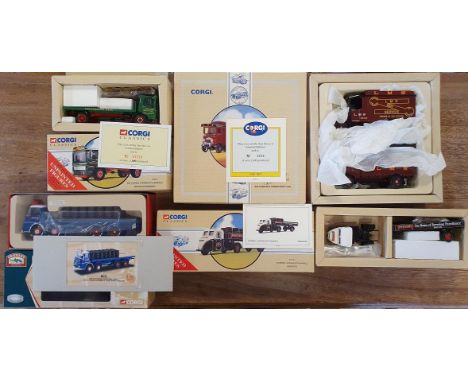 Corgi Classics Die Cast Set of Six Lorries (some limited editions), comprising LMS set (AEC Cabover &amp; Thornycroft van), S