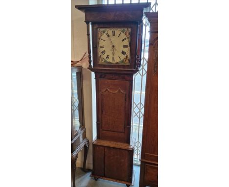 Antique Grandfather Longcase Clock w/handpainted face - 212cm high