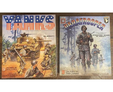 Avalon Hill Gaming Co Pair of USA Military Strategy Games Board Games, Yanks &amp; Paratrooper - Militaria Interest