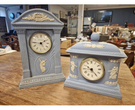 Wedgwood Pair of Jasperware Mantel Clocks
