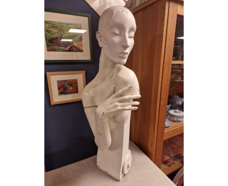 Mannequin Vintage French Fashion Designer Dior Style Milliner's Bust Model - 82.5cm high