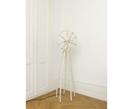 MAARTEN BAAS (1978-)Ventilateur sur pied de la série 'Clay', taille moyenne2019Signé, daté Argile industrielle et métal laqué
