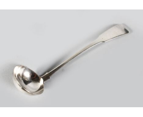 A FIDDLE PATTERN TODDY LADLE. Glasgow 1827 by W. Moren.  Uninscribed.