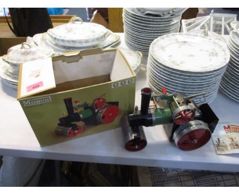 A Mamod model steam roller, boxed