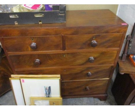 A Georgina chest of two short and three long drawers standing on bracket feet 40.5" x 41" W 