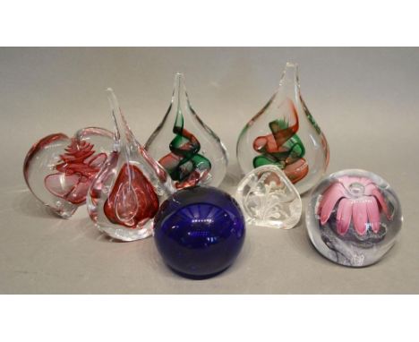 A Caithness Glass Paperweight, together with various other paperweights 