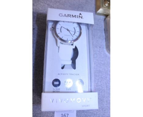 A boxed Garmin Vivo Move sports watch (demo model untested) 