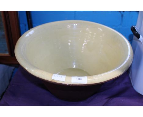 A large antique enamel mixing bowl shipping unavailable 