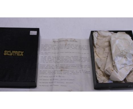 A boxed Skytrex military model figure