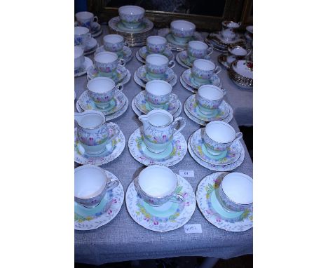 A large Royal Grafton bone china tea service 'Spring time', shipping unavailable 