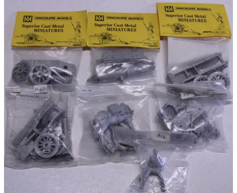 Seven assorted metal military model kits 