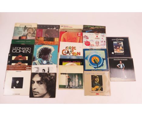 LP Records Group including Bob Dylan, Lennon, Van Morrison, Leonard Cohen, Eric Clapton, Donovan, etc. 