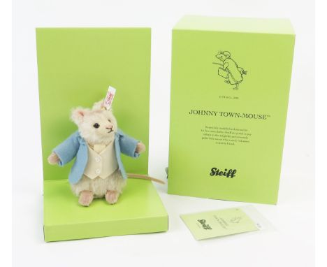 Steiff Johnny Town-Mouse - Beatrix Potter 2008 White Tag Limited Edition, EAN 663024, 12cm - boxed with numbered certificate 
