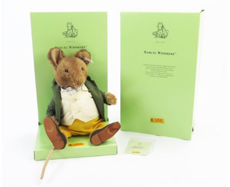 Steiff Samuel Whiskers - Beatrix Potter 2006 White Tag Limited Edition, EAN 662393, 28cm - boxed with leaflet and numbered ce
