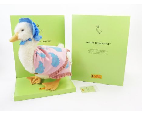 Steiff Jemima Puddle-Duck  - Beatrix Potter 2006 White Tag Limited Edition, EAN 653445, 38cm - boxed with numbered certificat