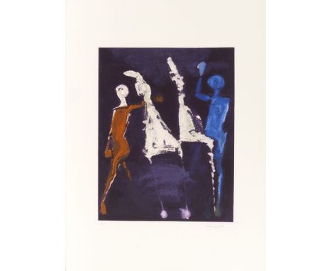 Marino Marini (Pistoia 1901 - Viareggio 1980). Marino from Shakespeare II, Tafel VIII. Radierung und Aquatinta/Arches. 49 x 3
