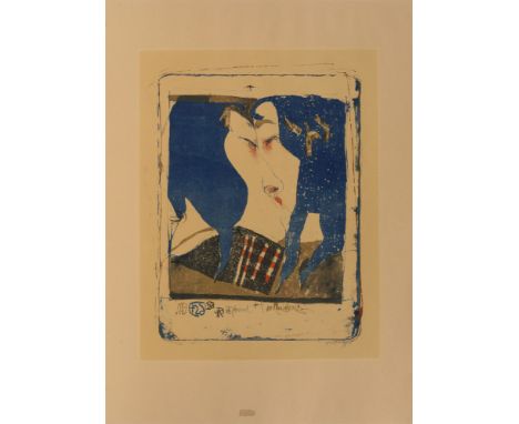 Horst Janssen (Hamburg 1929 - Hamburg 1995). Phrasiert. 1985. Farblithographie. 45 x 34 cm. Ungerahmt. R. u. mit Bleistift mo