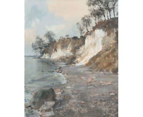 Friedel Anderson (Oberhausen 1954). Bei Sassnitz. 2008. Öl/Hartfaser. 36,5 x 45,5 cm. R. u. monogr. und dat. FA 2.08 und mitt