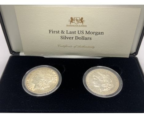First and Last US Morgan silver dollars, 1878 (San Francisco mint) -1924
