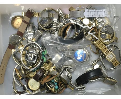 A collection of vintage watches including DKNY, Pulsar, Seiko, Lorus etc. this lot cannot be posted