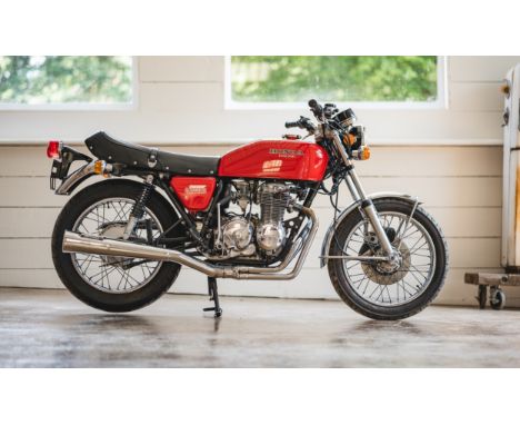 The CB400F was produced by Honda from 1975 to 1977. It first appeared at the 1974 Cologne motorcycle show, Intermot, and was 