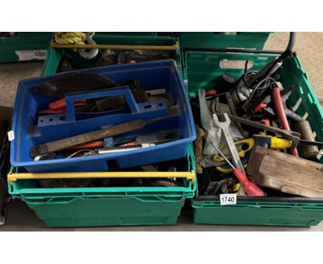 2 Crates of mixed tools