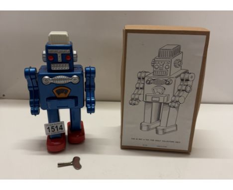 A boxed robot with key