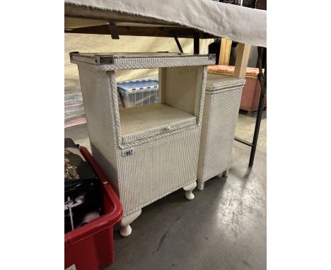 2 Lloyd Loom style cupboards