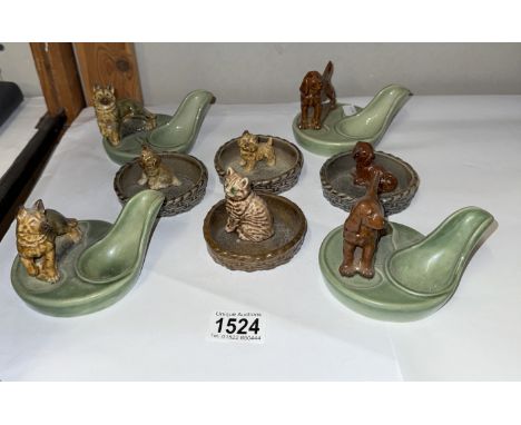 A quantity of Wade pipe holders etc.