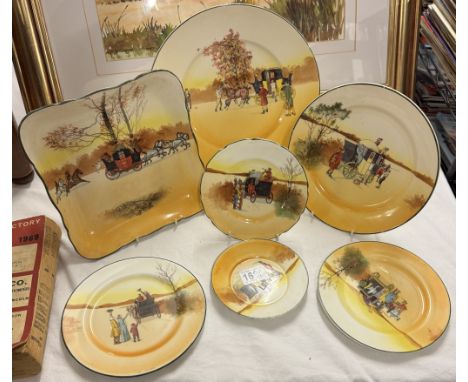 A Royal Doulton Coaching Days &amp; Arthur Wood Tankard of similar design