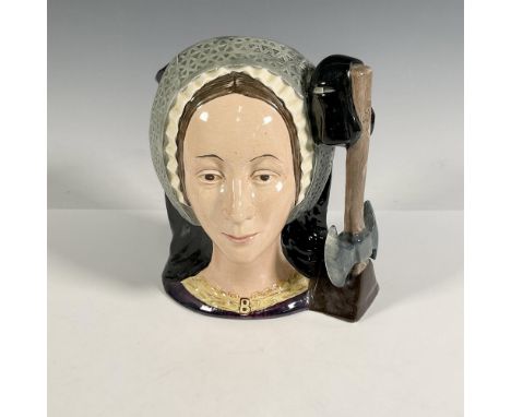 Part of the Henry VIII and His Six Wives, and Royalty series. Hand painted figural jug of the Queen of England, the second wi