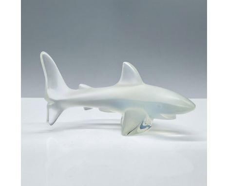 Beautiful frosted opalescent crystal figure. This item has its original box, which measures: 6.75''L x 4.5''W x 3.5''H. Laliq