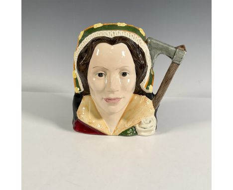 Part of the Henry VIII and His Six Wives, and Royalty series. Hand painted figural jug of the Queen of England, the fifth wif