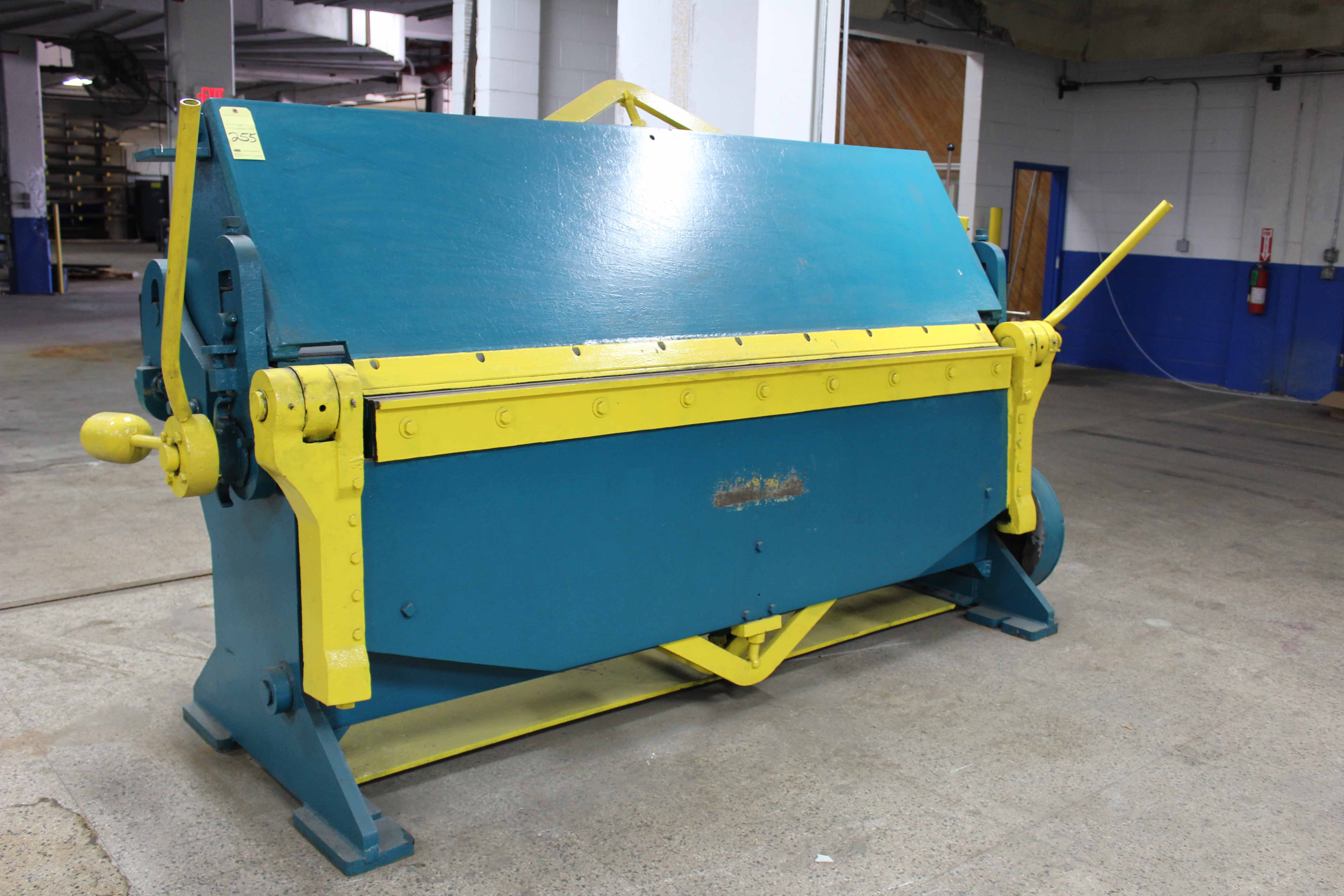 POWER LEAF BENDING BRAKE, CHICAGO 8’ X ¼”, Size 186, mechanical drive
