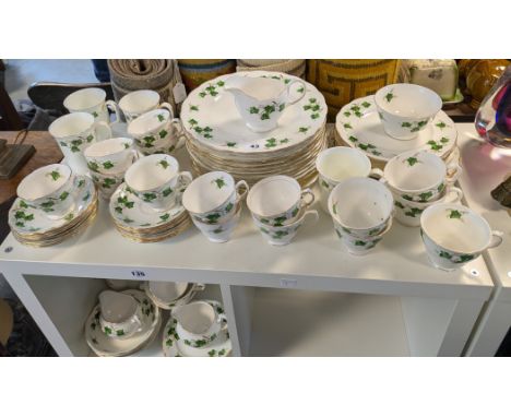 Approximately sixty items of Colclough “Ivy leaf” dinner, tea &amp; coffee ware