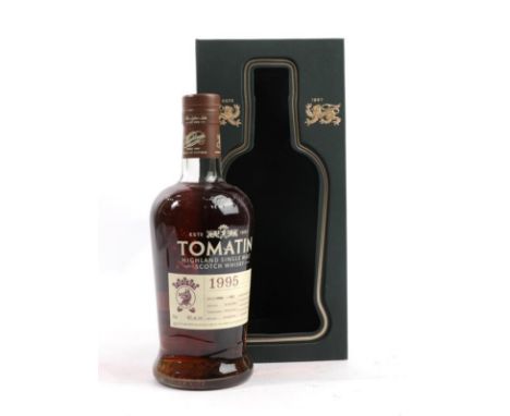 Tomatin 21 Year Old 1995 Highland Single Malt Scotch Whisky, bottle 571 of 1912, distilled 1995, bottled 2016, 46% vol 70cl (