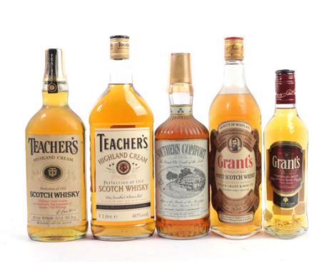 Teacher's Highland Cream Scotch Whisky, 1970s bottling, 70° proof 262/3 fl. ozs. (one bottle), Teacher's Highland Cream Scotc