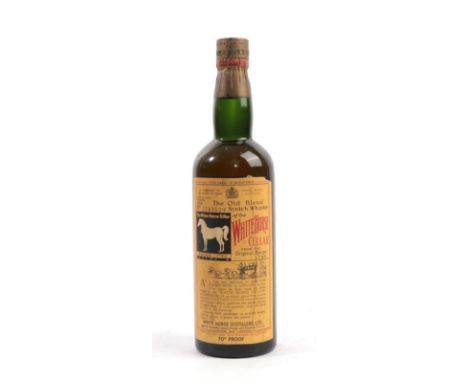 The Old Blend Scotch Whisky Of The White Horse Cellar, bottled in 1958, no. 2340629, by White Horse Distillers Ltd., 70° proo