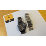 2 off Citizen Eco-Drive Watches, both on metal bracelets. Both watches are assumed to be used. We ar