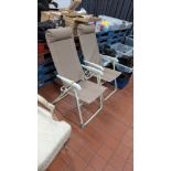 Pair of folding garden chairs